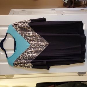 Turquoise & black